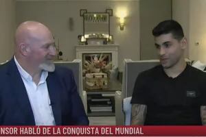 Cuti Romero, en LN+: cómo fue el abrazo con Messi y la cantidad de veces que vio la final del Mundial