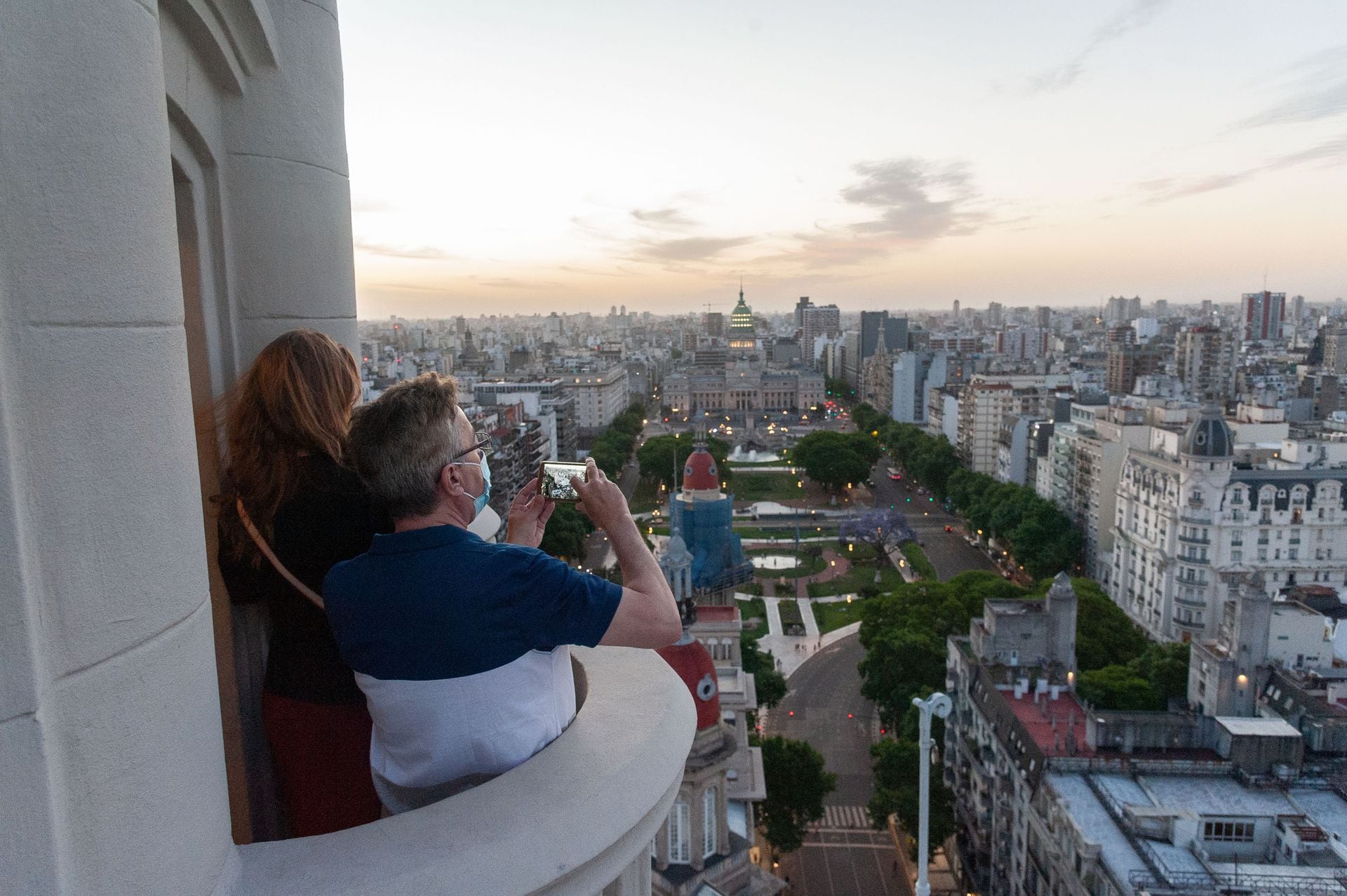 La vista de Buenos Aires desde el Palacio Barolo.


