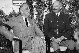 Roosevelt y Henri Giraud en Casablanca, 19 de enero de 1943.