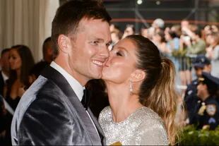 La modelo junto a su marido, el deportista Tom Brady